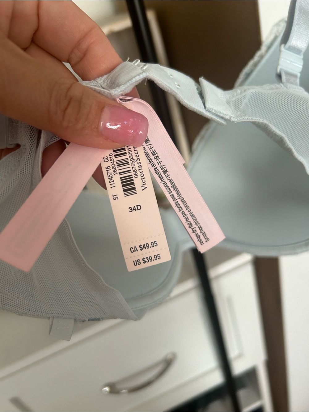 Victoria's Secret Light Blue Molded T-Shirt Bra